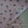 Lovely Design Stretchy Mixed Fabric Poly92% SP8% Printed Peach Single Jersey Fabric For Baby/Kids Sleepwear